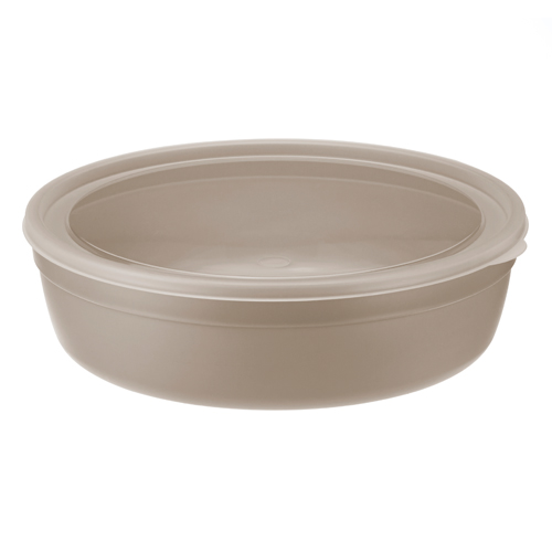 Миска 2,8л с крышкой Капучино 1303 (12шт) (М-пласт)