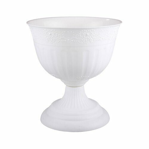 Вазон Венеция 18л белый (Альтерн)(8шт)