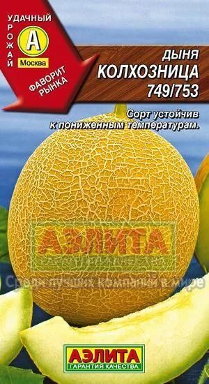 Дыня Колхозница 749/753 Лидер 15шт (Аэлита) Дыня Колхозница 749/753 Лидер 15шт (Аэлита)