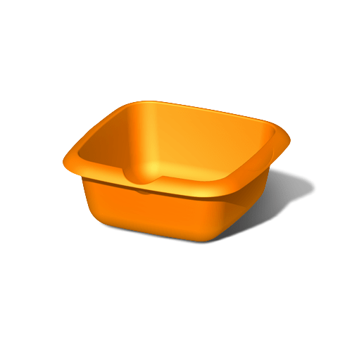 Таз 7л квадратный Ангара (30шт)(Юнис)