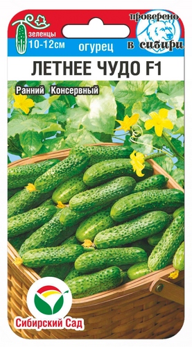 Огурец Летнее чудо 5шт (Сиб Сад)