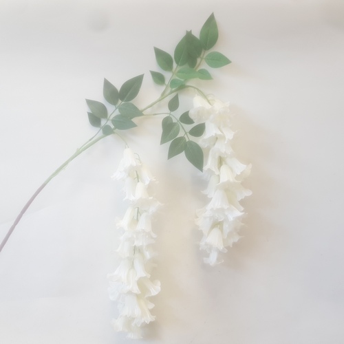 Ветка для декора колокольчик белый 1шт (СС)