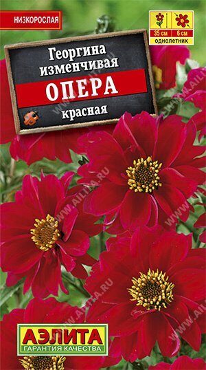 Георгина Опера красная 7шт (Аэлита) Георгина Опера красная 7шт (Аэлита)