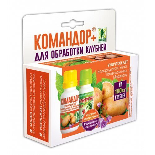 Командор + для обработки клубней картофеля (уп 2фл по 25мл)(Техноэксп)(24шт)