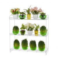 Стеллаж для рассады 3 полки с крючками для фит ламп 64,5*22*74см (Кузнецова)