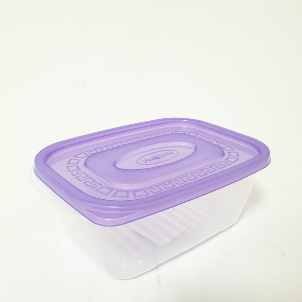 Контейнер прозрачно-фиолетовый 1шт 1,1л (Интерм)  