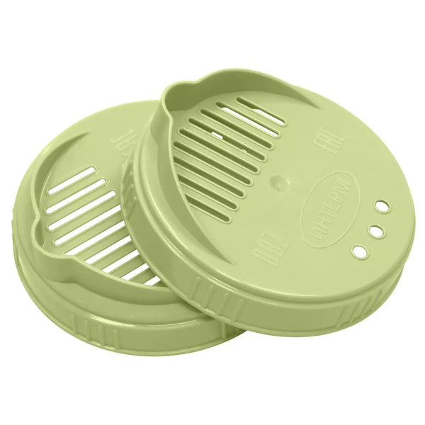 Крышка сливная винтовая 82мм оливковая Д1028 1шт (Интерм)