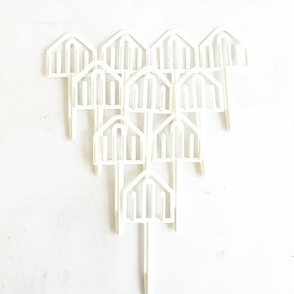 Бирка держатель домик (10шт/уп) (Меликян)