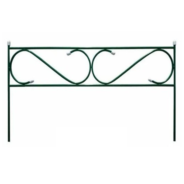 Заборчик мет садовый Узкий мини В-0,37м Ш-0,65м Д-3,5м (5секций) (ВС)