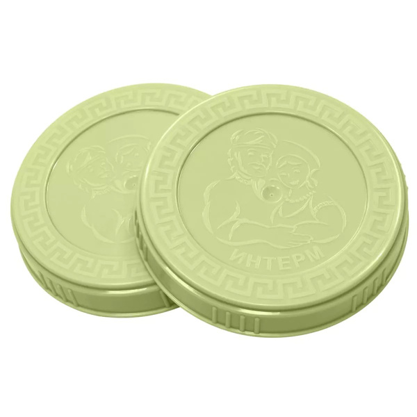 Крышка винтовая 82мм оливковая Д1128 1шт (Интерм)