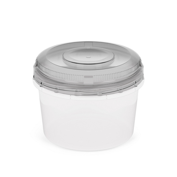 Емкость 0,7л для СВЧ круглая закр/кр 1152 (Альтерн)(24шт)