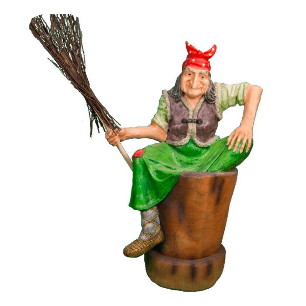 Садовая фигура Баба Яга 12650 (122х74см) (М)