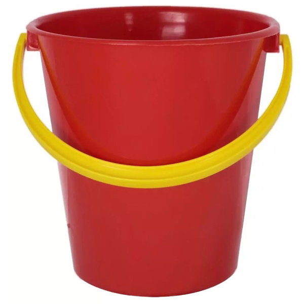 Ведро 5л пласт красное Б0202 (Интерм)