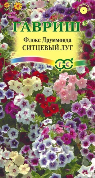 Флокс Друм Ситцевый луг смесь 0,1г (Гавриш)