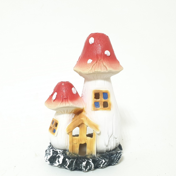 Садовая фигура Гриб теремок малые два 10835 (24*15см) (ВПС)