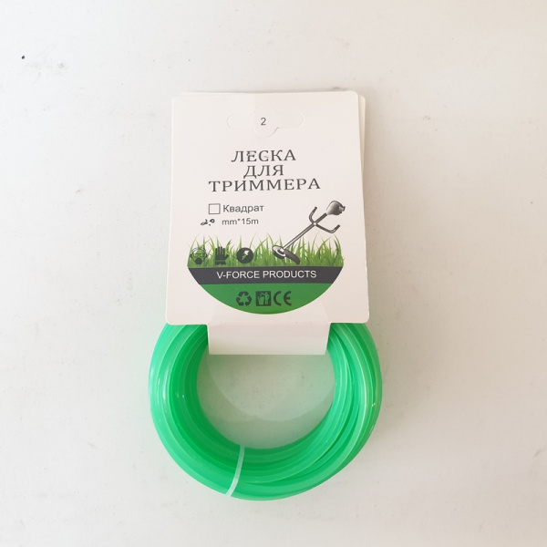 Леска SB19507-7 для тримера квадрат 2мм*15м (СС)(240шт) Леска SB19507-7 для тримера квадрат 2мм*15м (СС)(240шт)