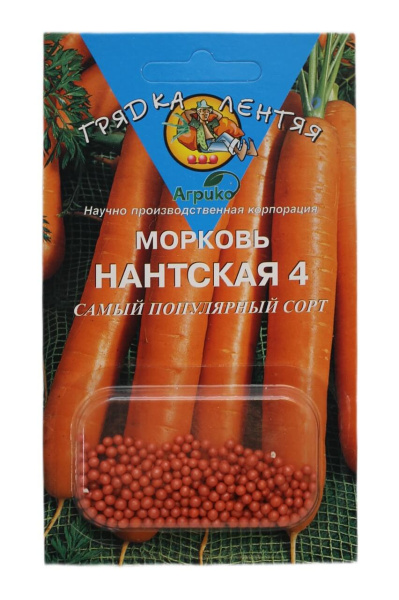 Морковь Нантская 4 ГрЛ гель 300шт (Агрико)