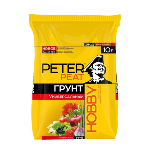 Грунт 10л Универсальный линия ХОББИ (Питэр Пит)(5шт)(175шт) Грунт 10л Универсальный линия ХОББИ (Питэр Пит)(5шт)(175шт)