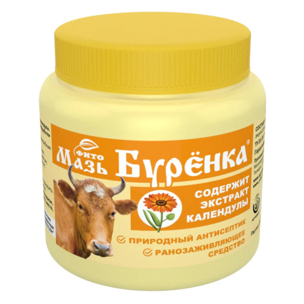 Буренка Фито мазь с экстрактом календулы 200г (КапиталПрок)(24шт)  Буренка Фито мазь с экстрактом календулы 200г (КапиталПрок)(24шт)