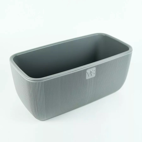 Ящик балконный Фабио 9,5л серый (Крассула)(4шт)