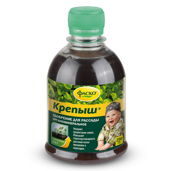 Удобрение Крепыш органоминеральное для рассады 250мл (Фаско)(20шт)