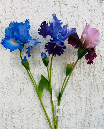 Ветка Ирис SBO-206 2 цветка  1шт (СС)