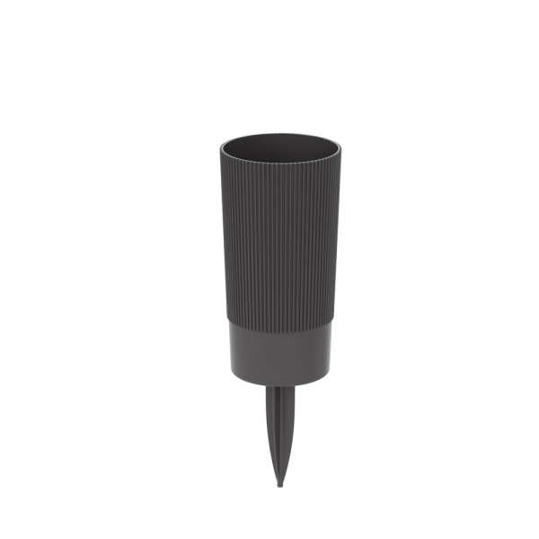 Ваза под срезку Версаль Д10см В20см с колышком графит М8935 (Альтерн)