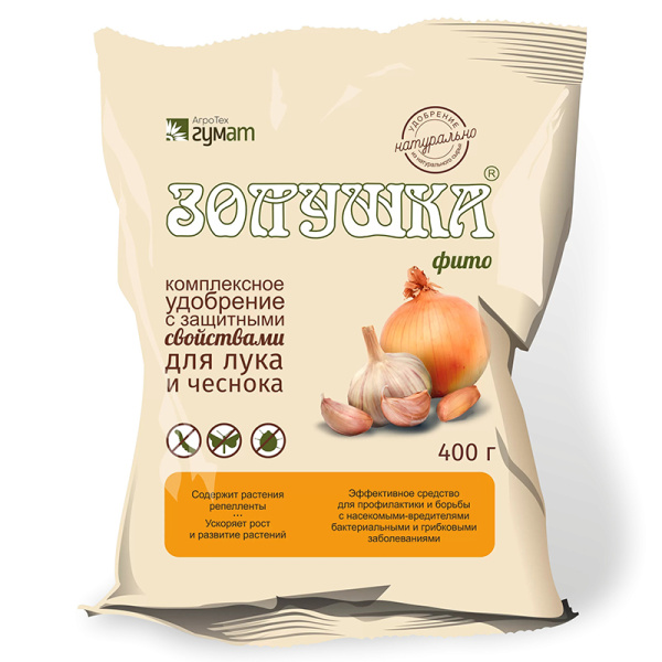 Золушка Фито 0,4кг лук чеснок удоб+защита от болезней (АгроТех)(30шт)