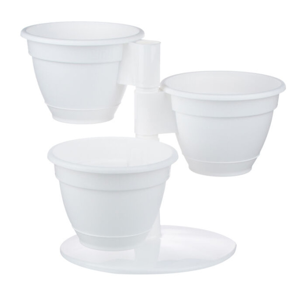 Каскад Антик из 3-х горшков белый (5Р)(8шт)