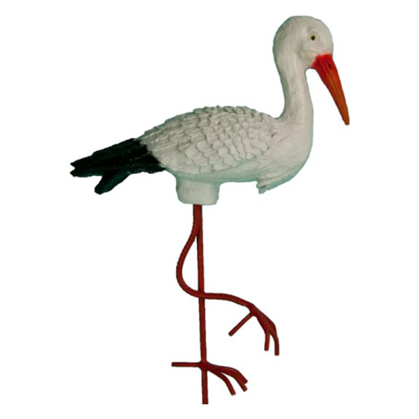 Садовая фигура Аист на железных ногах Малый новый 12665 (75*34см) (М)