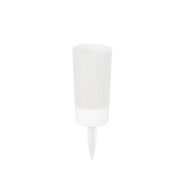 Ваза под срезку Версаль Д10см В20см с колышком белый М8936 (Альтерн)