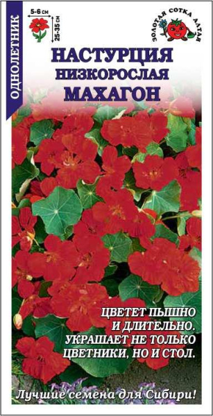 Настурция Махагон однолетник 0,5г (Золотая Сотка) Настурция Махагон однолетник 0,5г (Золотая Сотка)