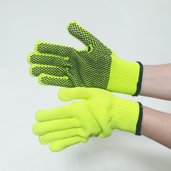 Перчатки х/б ПВХ салатовые (СС)(12шт) 