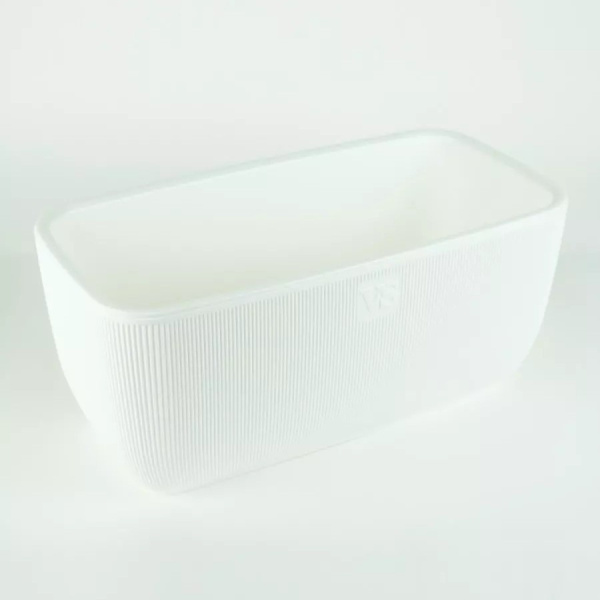 Ящик балконный Фабио 9,5л белый (Крассула)(4шт)