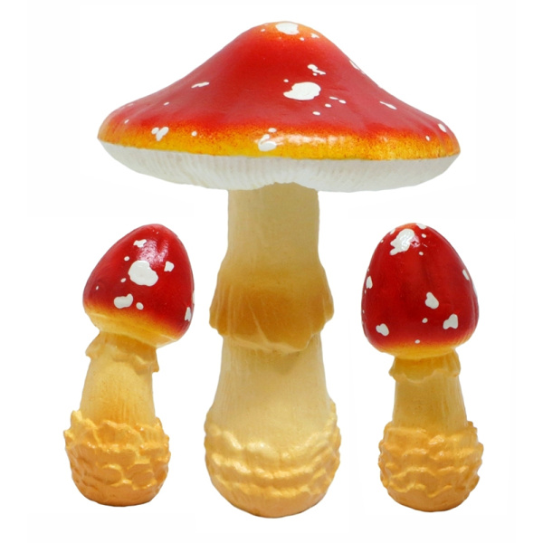 Садовая фигура Грибы Мухоморы (1+2) компл.