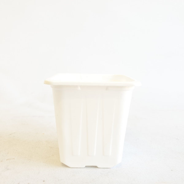 Горшок 0,2л 7*7*7 БЕЛЫЙ КВ (Амина)(3200шт)