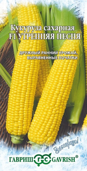 Кукуруза Утренняя песня F1 сахарная Заморозь! 5 г (Гавриш)