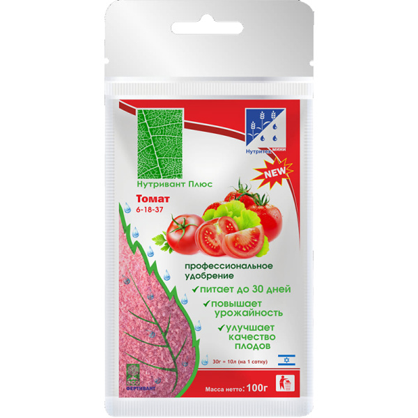 Нутривант Плюс Томат 6-18-37 100г (Нутритех)(15шт)
