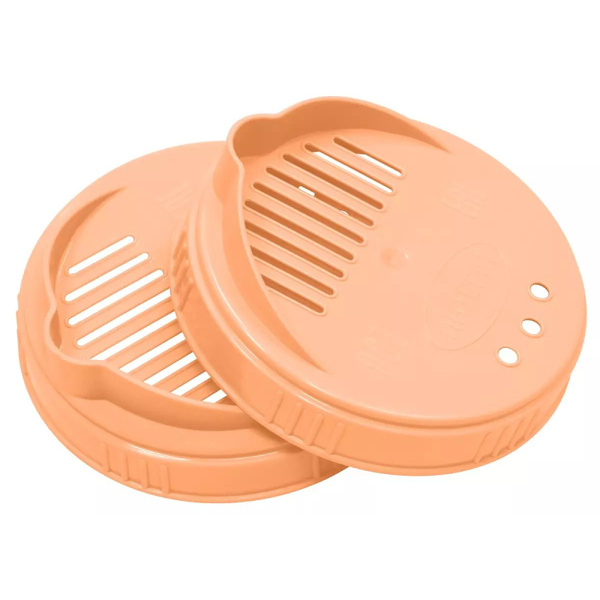 Крышка сливная винтовая 82мм персиковая Д1031 1шт (Интерм)