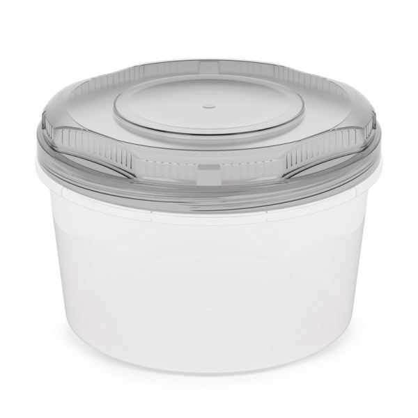 Емкость 1,5л для СВЧ круглая закр/кр 1166 (Альтерн)(12шт)