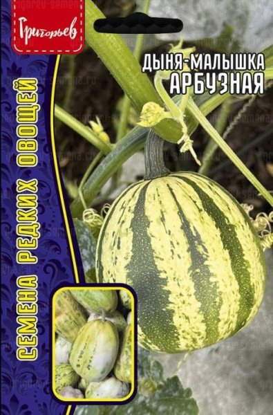 Дыня малышка Арбузная 5шт (Ред.сем) Дыня малышка Арбузная 5шт (Ред.сем)