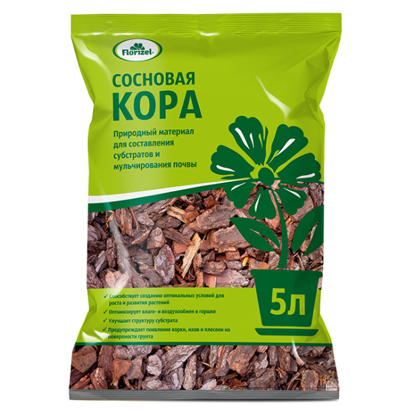 Кора сосны 5л (БиоМастер)(5шт)(150шт) Кора сосны 5л (БиоМастер)(5шт)(150шт)