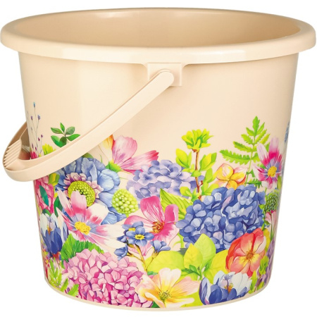 Ведро 10л пласт Цветочный сад (ВМС)(10шт) 