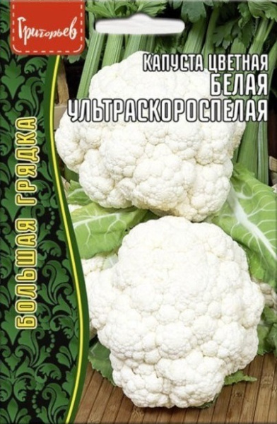 Капуста цветная Белая Ультроскороспелая Большая грядка 0,2г (Ред.Сем) Капуста цветная Белая Ультроскороспелая Большая грядка 0,2г (Ред.Сем)