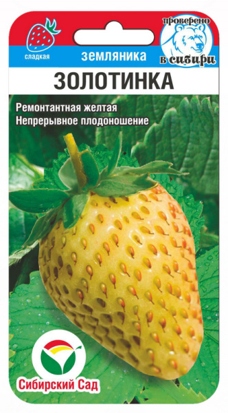 Земляника Золотинка 10шт (Сиб Сад)