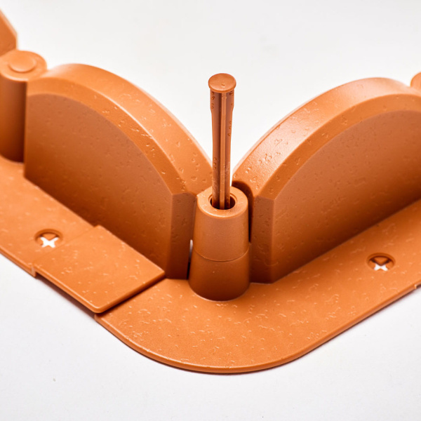 Бордюр для цветника Волна 3,2м (10шт) В9см терракот (Мастер Сад)