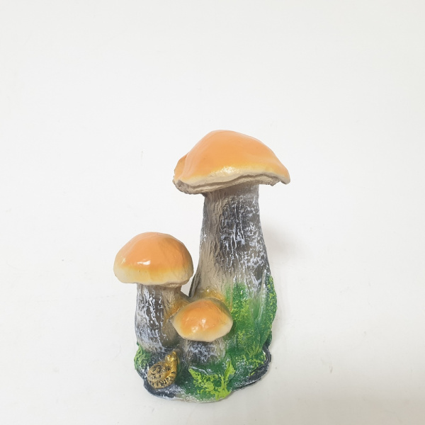 Садовая фигура Гриб подосиновик тройной малый 10833 (21см) (ВПС)