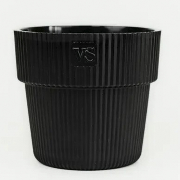 Алемар 4,8л черный с дренажной системой (Крассула)(5шт)