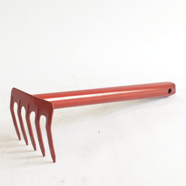 Грабельки 5-зубые прямые металлический черенок (чебоксары)(40шт)