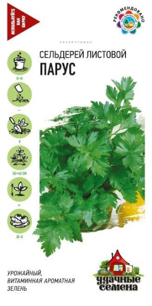 Сельдерей Парус листовой Удачные семена 0,1г (Гавриш)